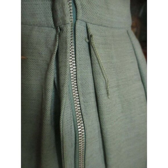 Vintage Womens MCM Dress 40s 50s 6/8 Pleated Baby Blue Rayon Pencil Sock Hop - Picture 8 of 12